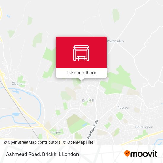 Ashmead Road, Brickhill map