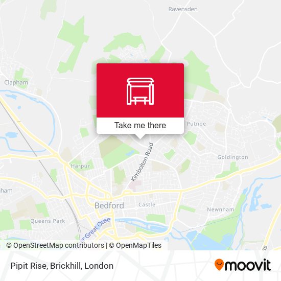 Pipit Rise, Brickhill map