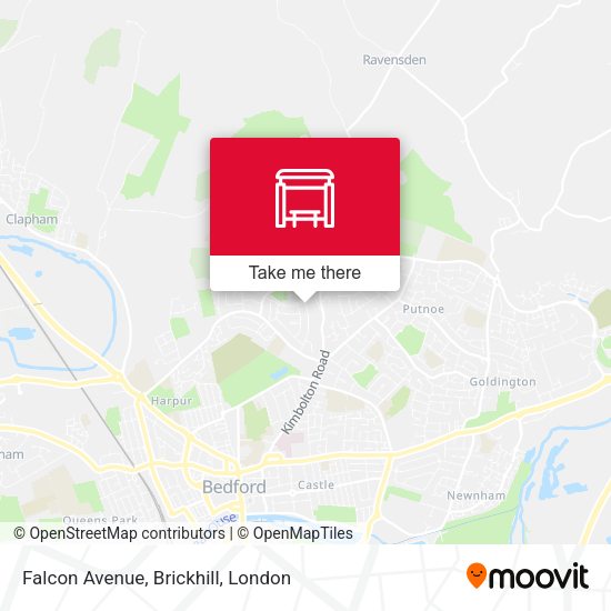 Falcon Avenue, Brickhill map