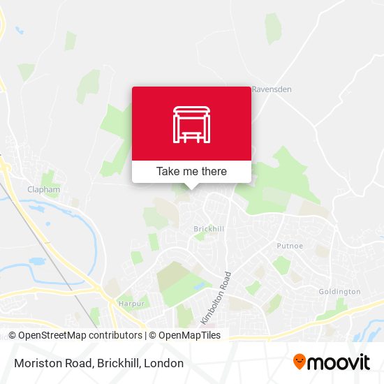 Moriston Road, Brickhill map