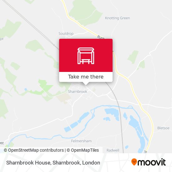 Sharnbrook House, Sharnbrook map