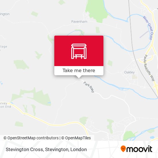 Stevington Cross, Stevington map