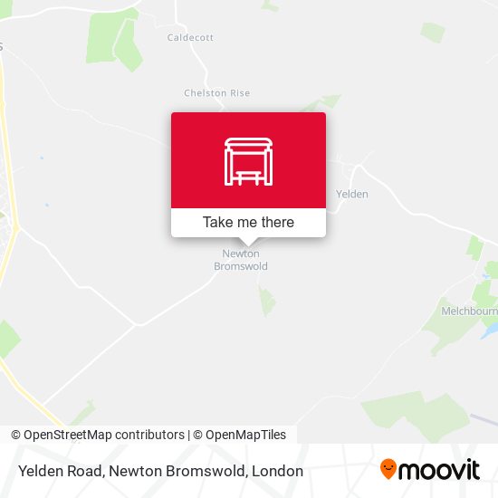 Yelden Road, Newton Bromswold map