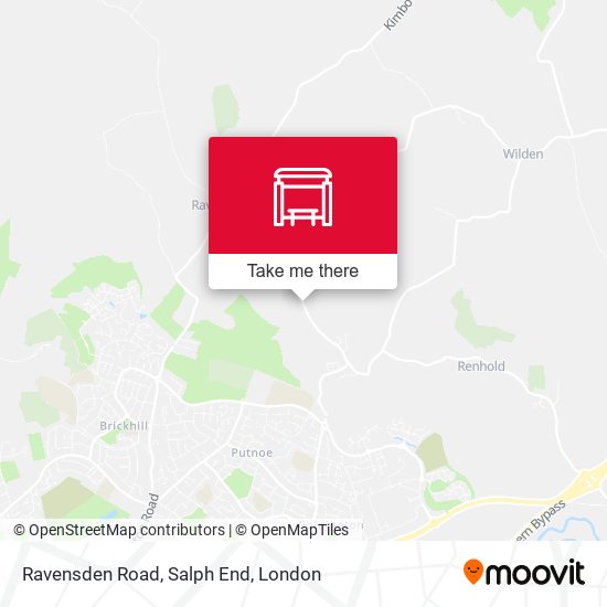Ravensden Road, Salph End map