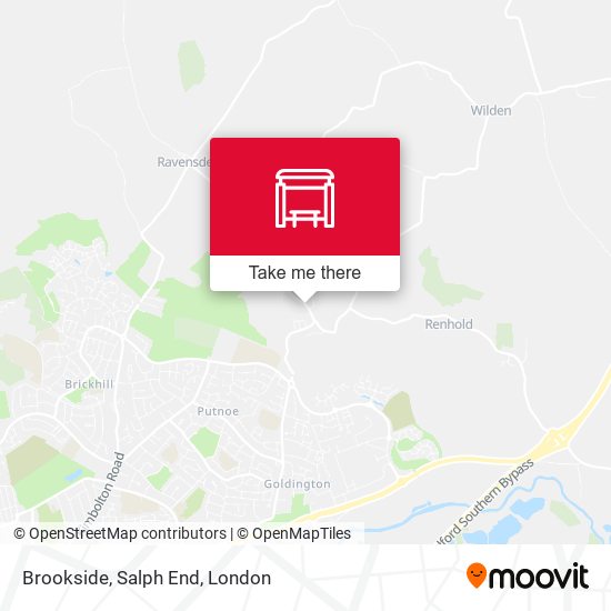 Brookside, Salph End map