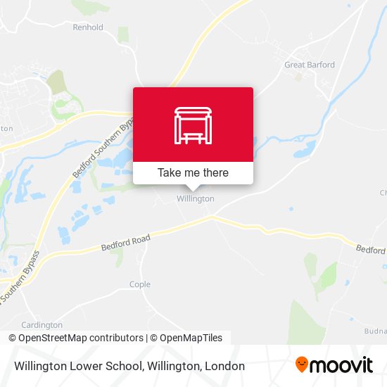 Willington Lower School, Willington map