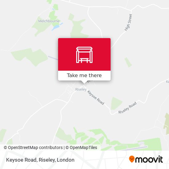 Keysoe Road, Riseley map