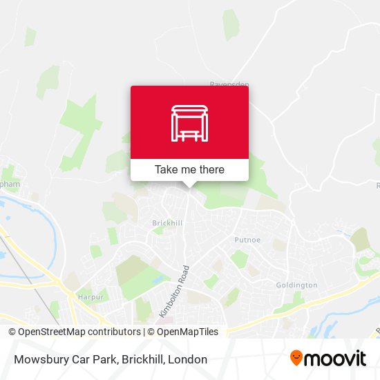 Mowsbury Car Park, Brickhill map