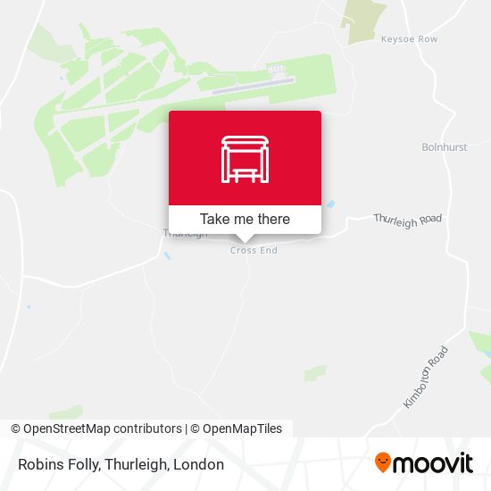 Robins Folly, Thurleigh map