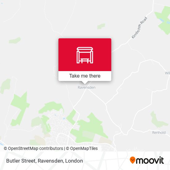 Butler Street, Ravensden map