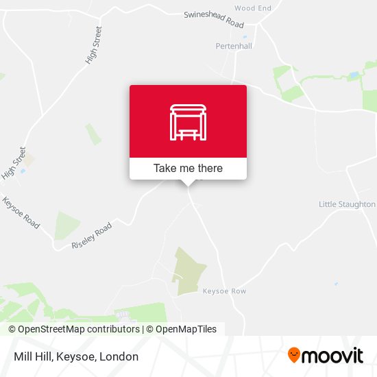 Mill Hill, Keysoe map
