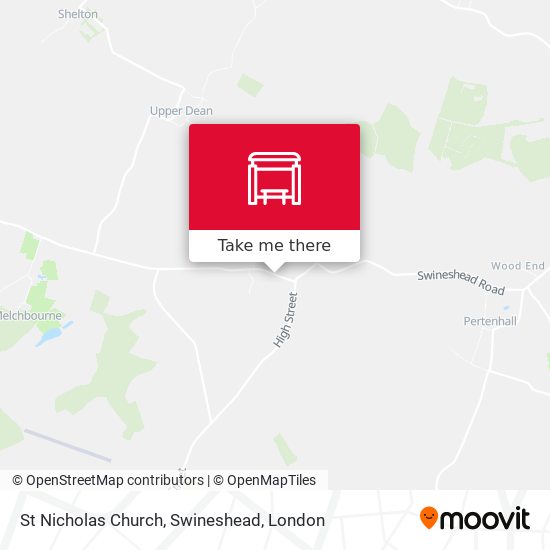 St Nicholas Church, Swineshead map