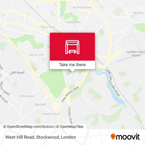 West Hill Road, Stockwood map