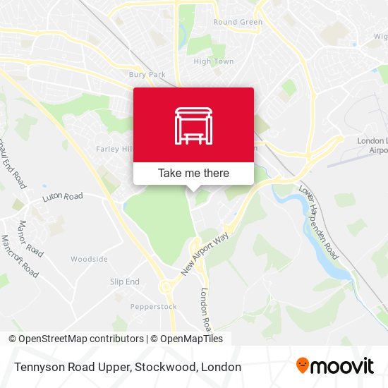 Tennyson Road Upper, Stockwood map