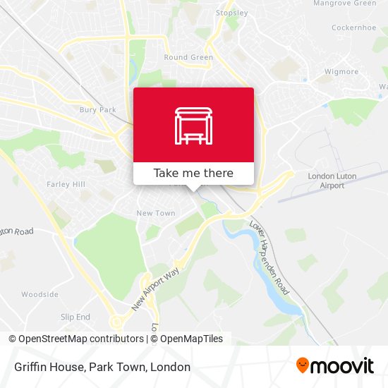 Griffin House, Park Town map