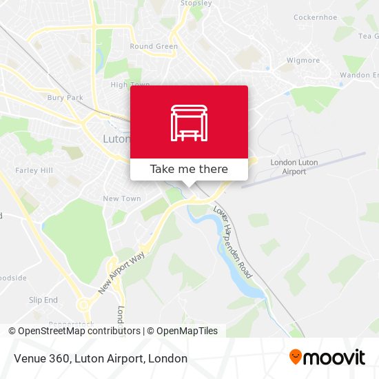 Venue 360, Luton Airport map