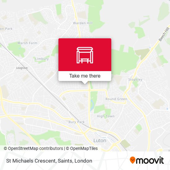 St Michaels Crescent, Saints map