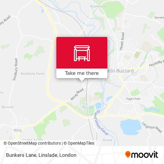 Bunkers Lane, Linslade map
