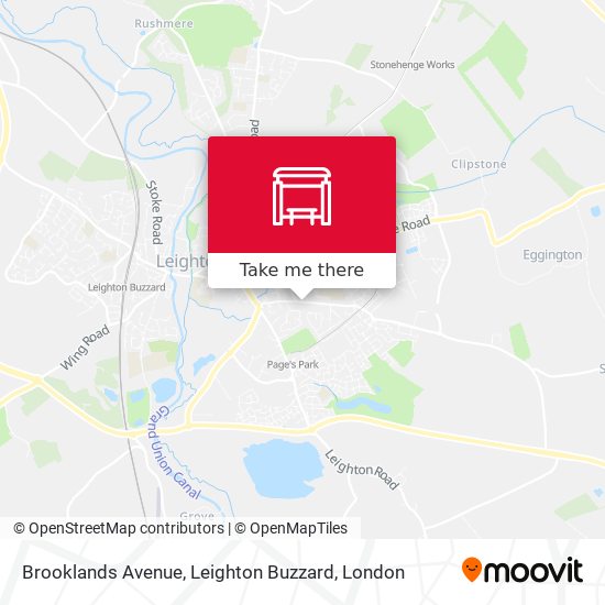 Brooklands Avenue, Leighton Buzzard map