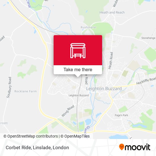 Corbet Ride, Linslade map