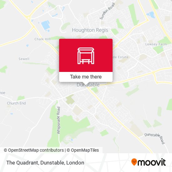 The Quadrant, Dunstable map