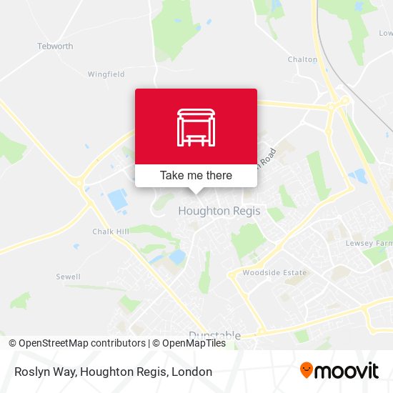 Roslyn Way, Houghton Regis map