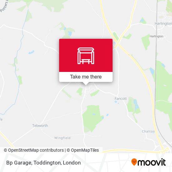Bp Garage, Toddington map