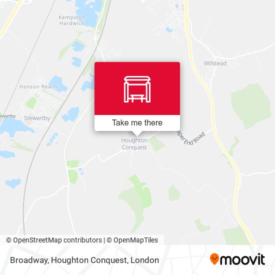 Broadway, Houghton Conquest map
