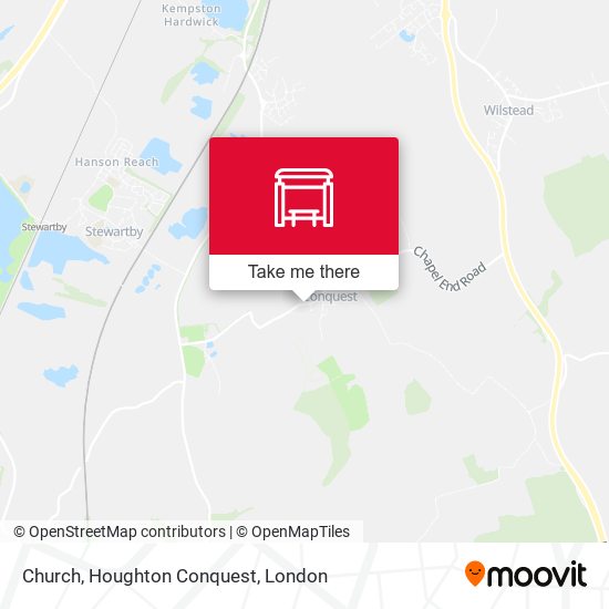 Church, Houghton Conquest map