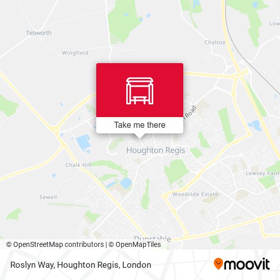 Roslyn Way, Houghton Regis map