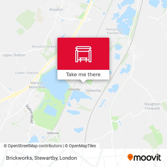 Brickworks, Stewartby map