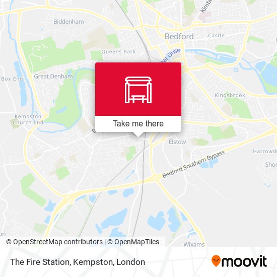 The Fire Station, Kempston map
