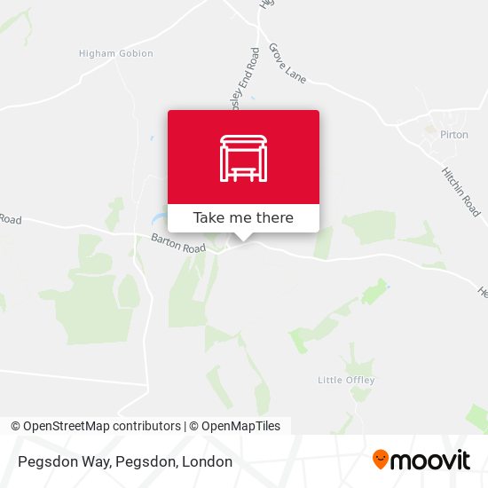 Pegsdon Way, Pegsdon map