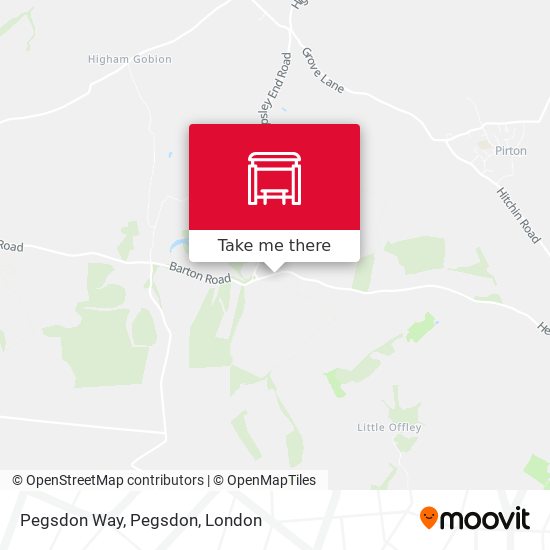 Pegsdon Way, Pegsdon map