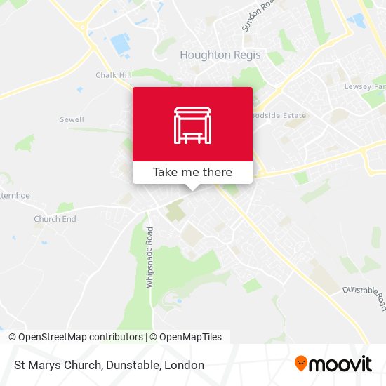 St Marys Church, Dunstable map