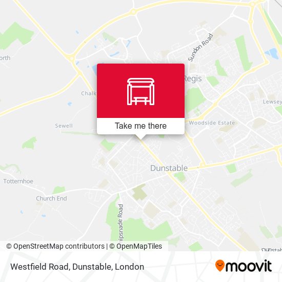 Westfield Road, Dunstable map