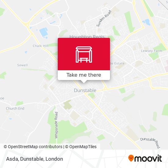 Asda, Dunstable map