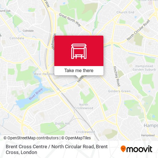 Brent Cross Centre  North Circular Road, Brent Cross map