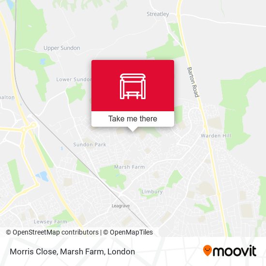 Morris Close, Marsh Farm map