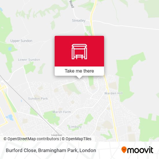 Burford Close, Bramingham Park map