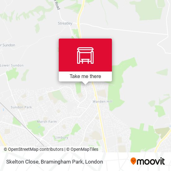 Skelton Close, Bramingham Park map