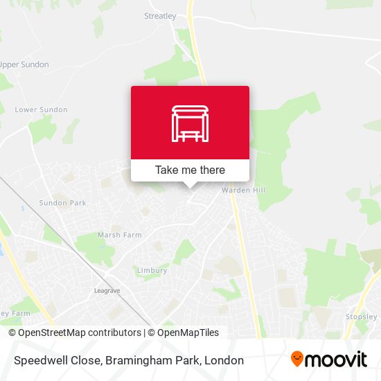 Speedwell Close, Bramingham Park map
