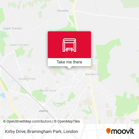 Kirby Drive, Bramingham Park map