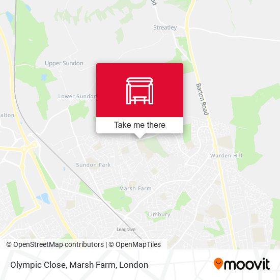 Olympic Close, Marsh Farm map