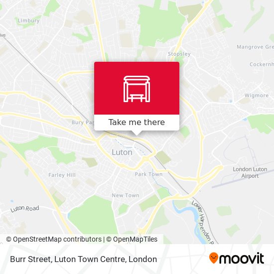 Burr Street, Luton Town Centre map