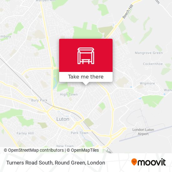 Turners Road South, Round Green map