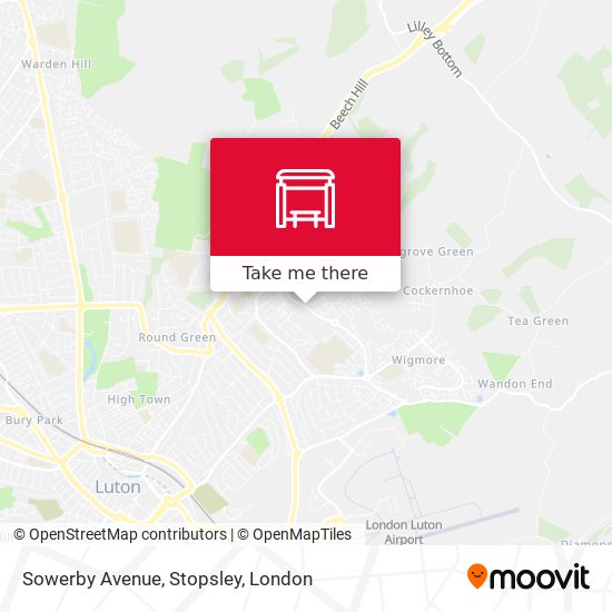 Sowerby Avenue, Stopsley map
