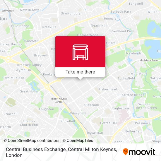 Central Business Exchange, Central Milton Keynes map