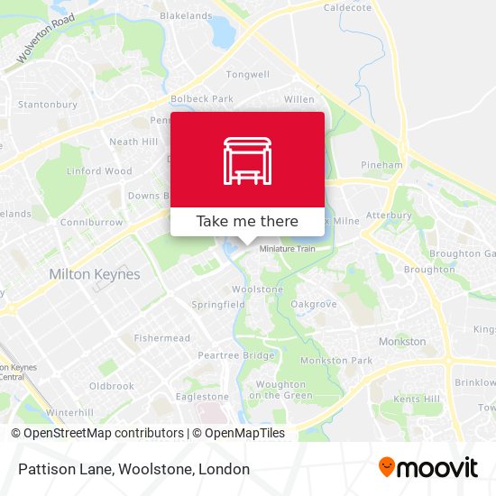 Pattison Lane, Woolstone map
