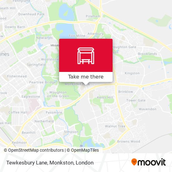 Tewkesbury Lane, Monkston map